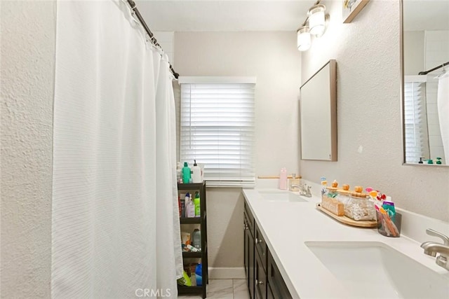 bathroom with vanity