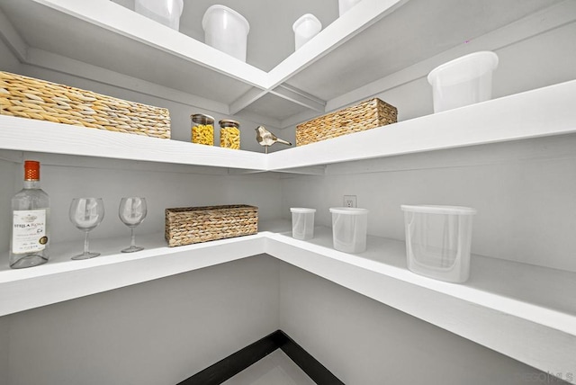 view of pantry