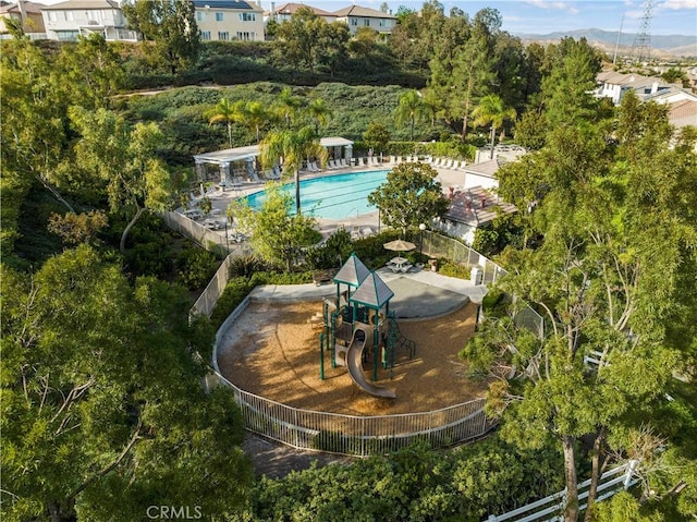 birds eye view of property