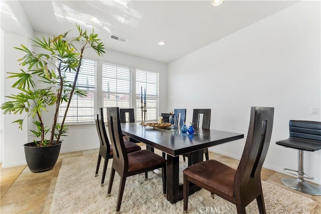 view of dining area