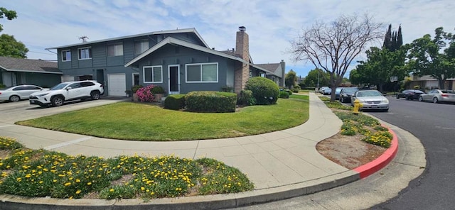 view of home's exterior featuring a lawn