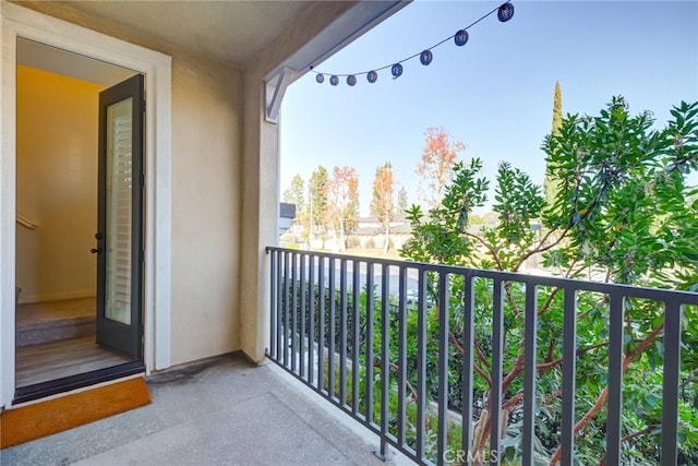 view of balcony