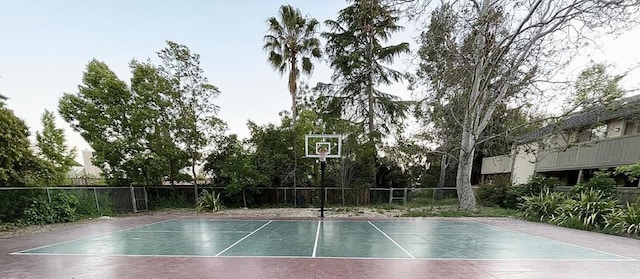 view of sport court