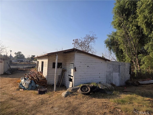 view of outbuilding