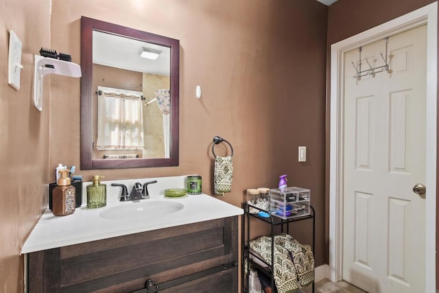 bathroom featuring vanity