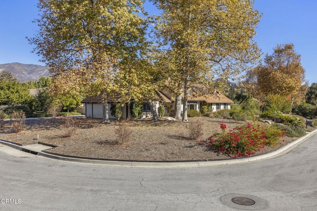 obstructed view of property featuring a mountain view