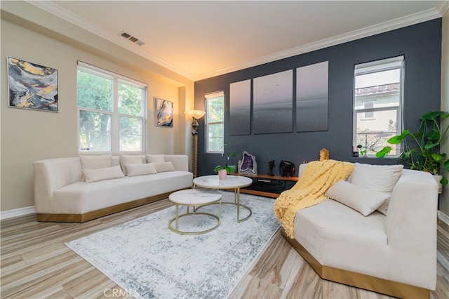 5185 Highview St, Chino Hills, CA 91709 - living room with wood finished floors and crown molding