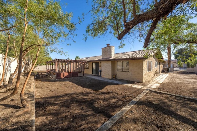 view of back of property