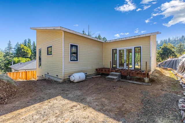 view of back of property