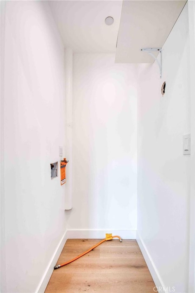 washroom featuring wood-type flooring