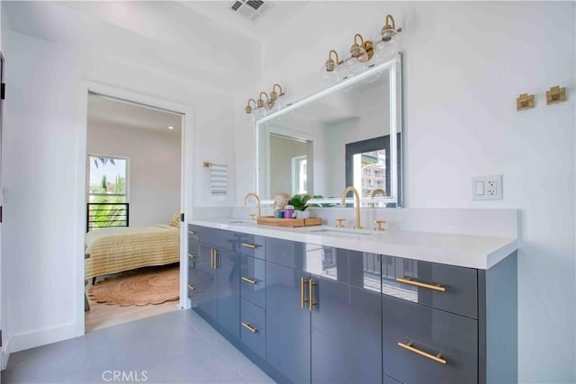 bathroom with vanity