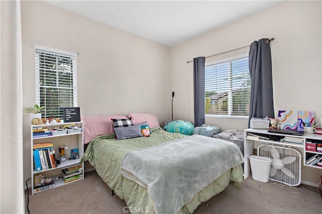 bedroom featuring carpet floors