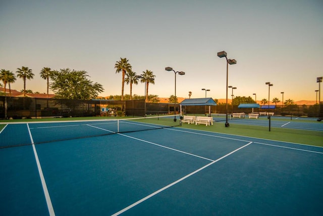 view of tennis court