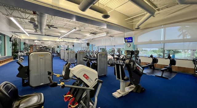 view of workout area