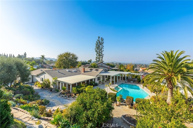 view of pool with a patio