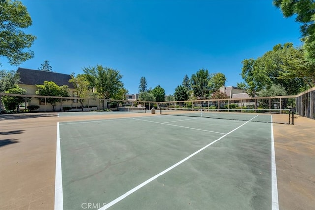 view of sport court