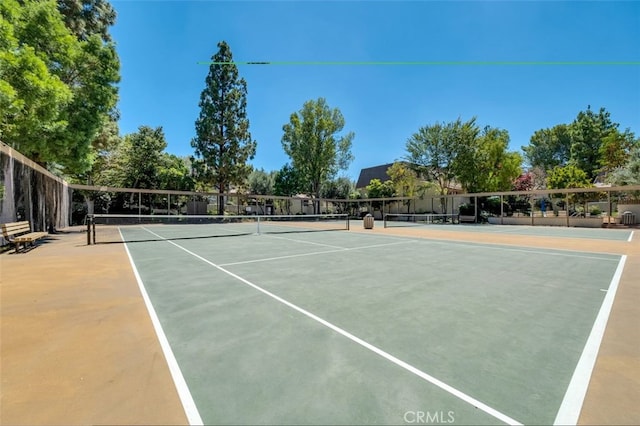 view of sport court