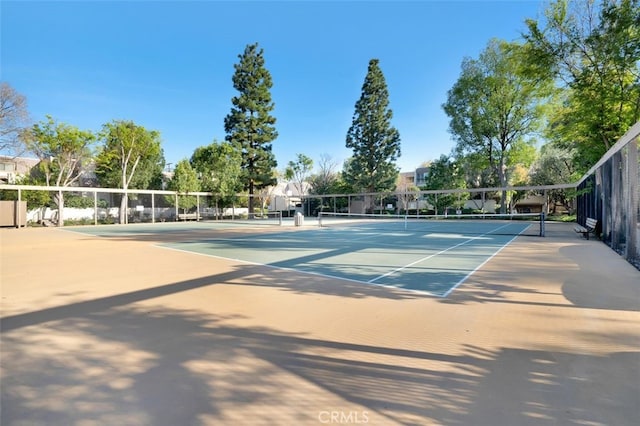 view of tennis court