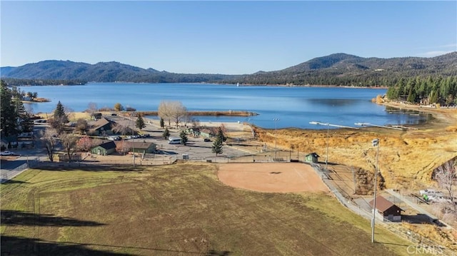 property view of water with a mountain view
