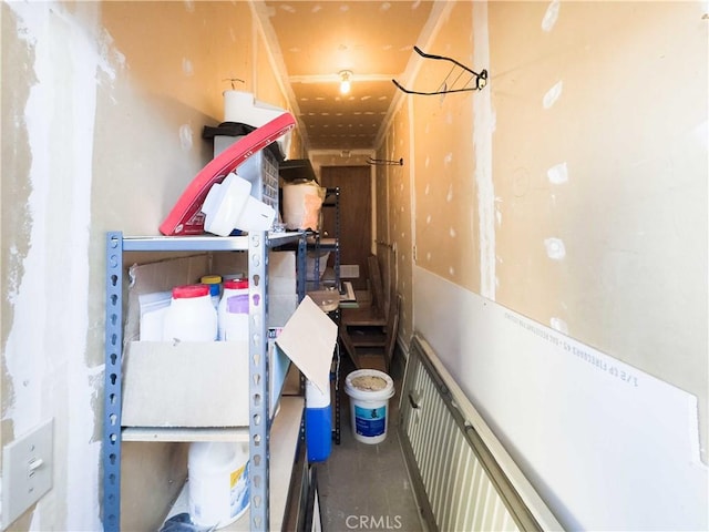 view of storage room