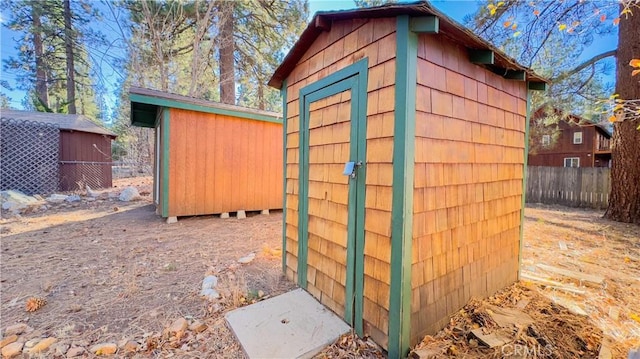 view of outbuilding