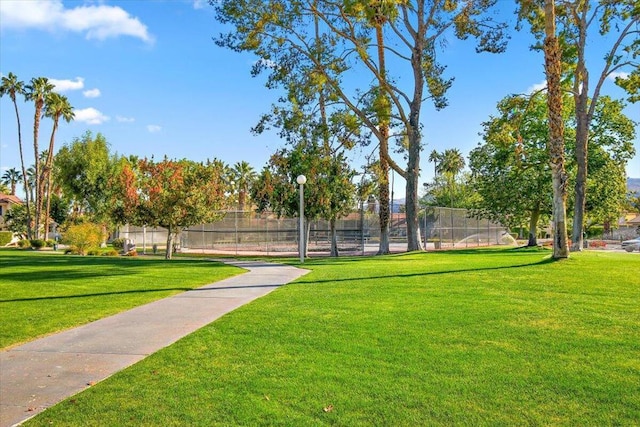 surrounding community featuring a yard