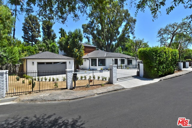 ranch-style house with a garage