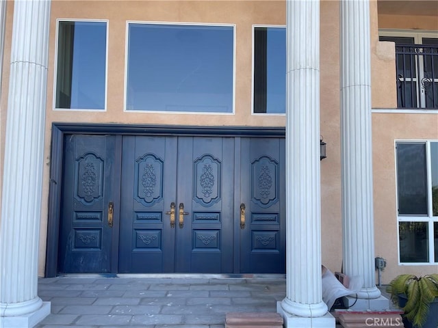 view of exterior entry