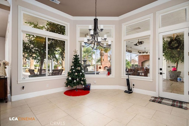 9120 Laramie Ave, Bakersfield, CA 93314 - sunroom / solarium with an inviting chandelier