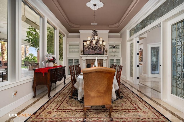 9120 Laramie Ave, Bakersfield, CA 93314 - sunroom / solarium with a tray ceiling and a notable chandelier