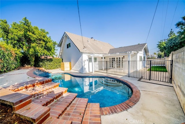 view of pool with a patio