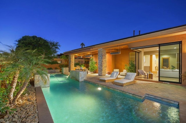 view of pool with a patio