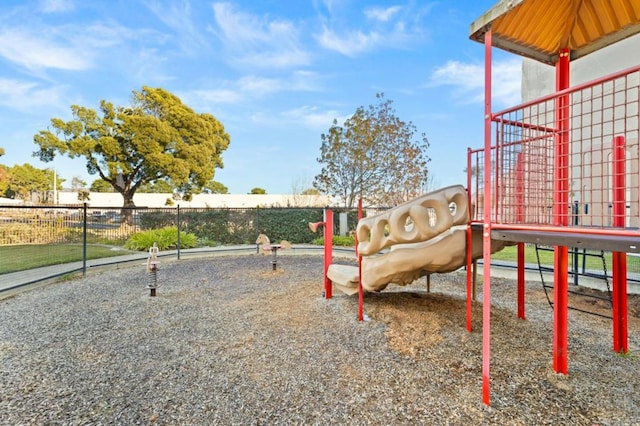 view of play area