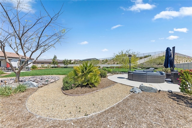 7631 Capstone Ct, Riverside, CA 92506 - view of yard featuring outdoor lounge area and a patio area