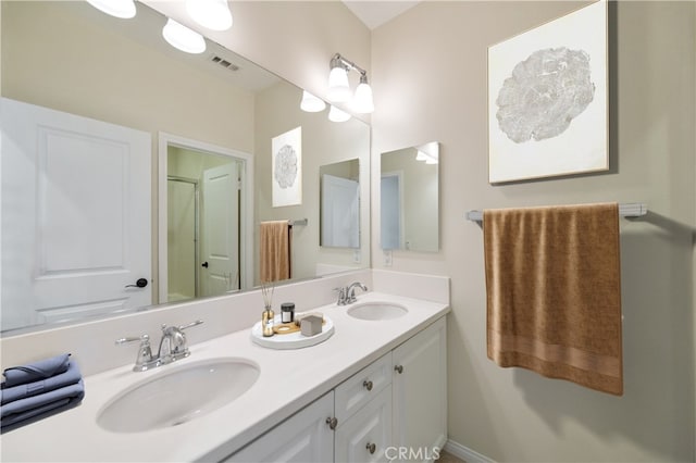 bathroom featuring vanity