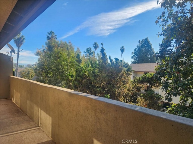 view of balcony