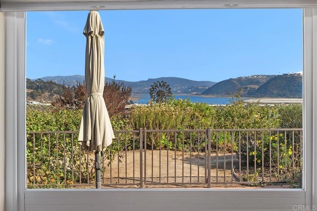 property view of mountains with a water view