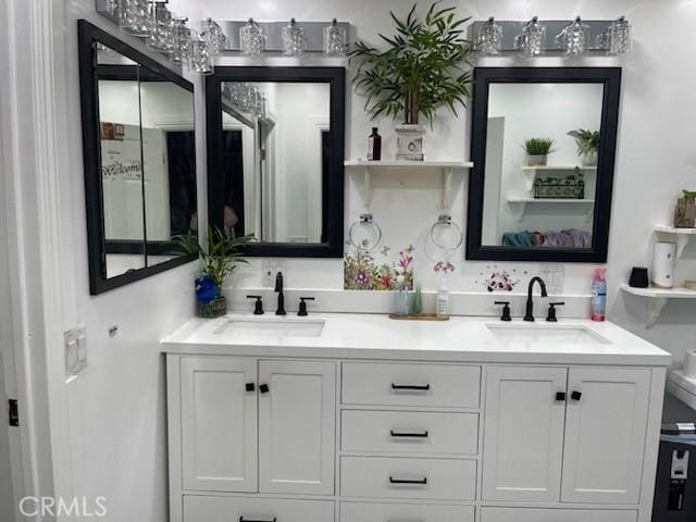 bathroom featuring vanity