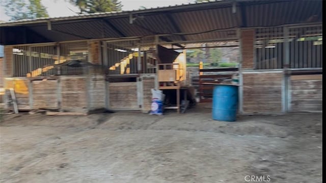 view of horse barn