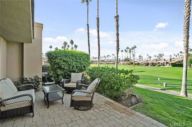 view of patio / terrace with outdoor lounge area