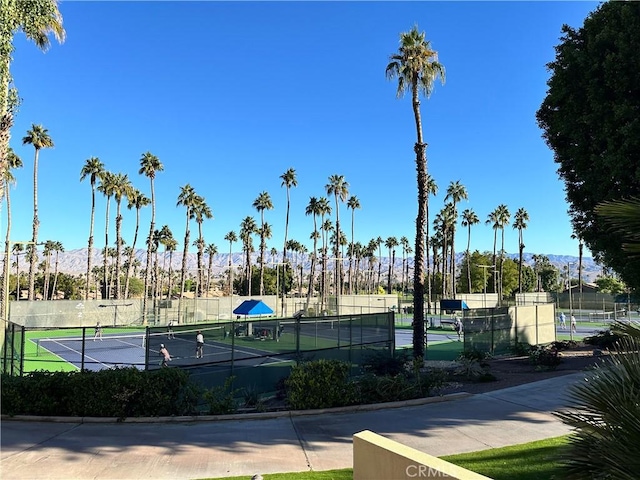 view of sport court