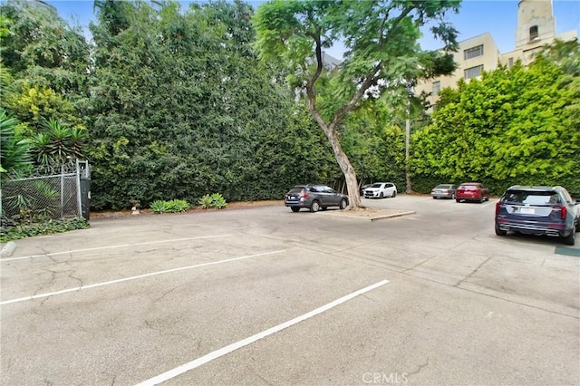 view of car parking