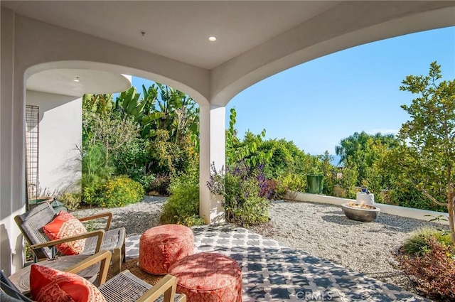 view of patio