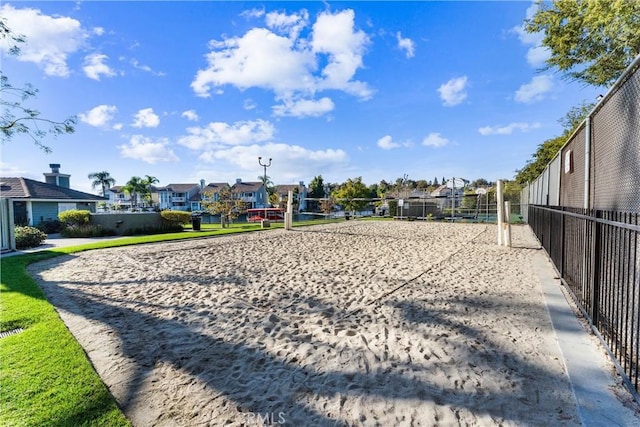 view of property's community with volleyball court