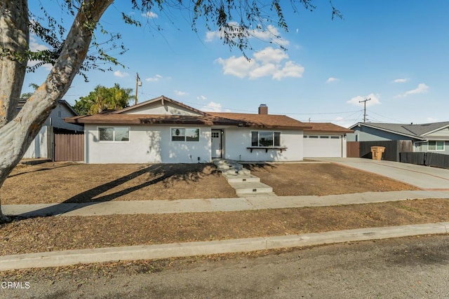 ranch-style house with a garage