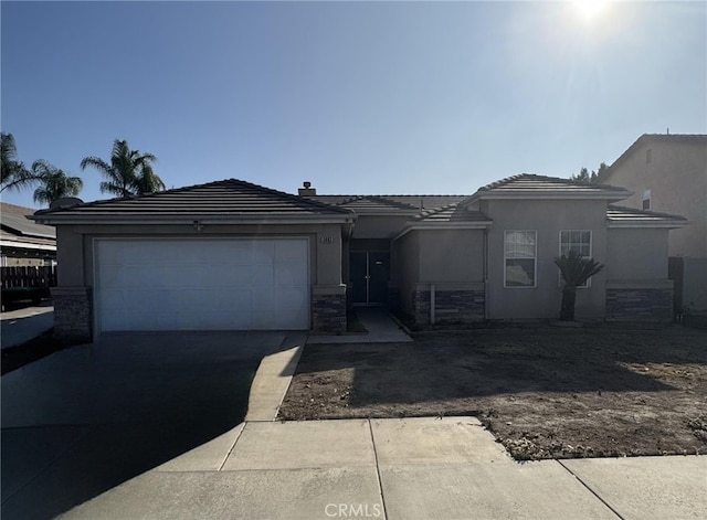 view of front of home featuring a garage