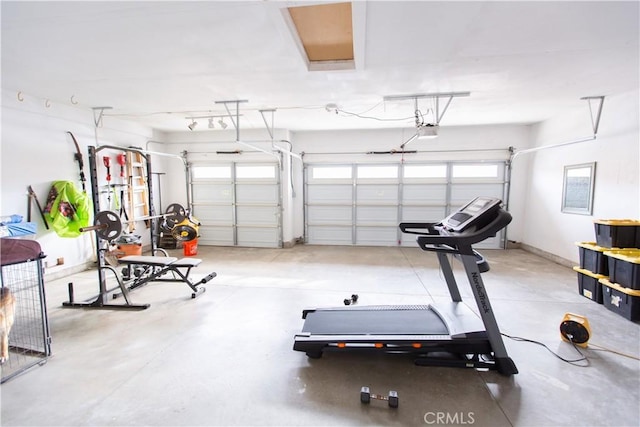 view of workout room