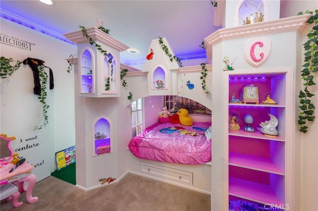 bedroom featuring carpet floors