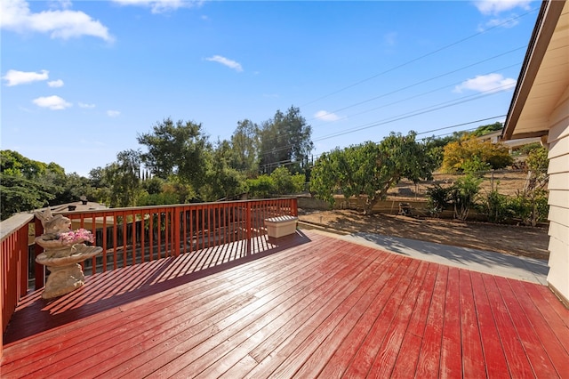 view of wooden terrace