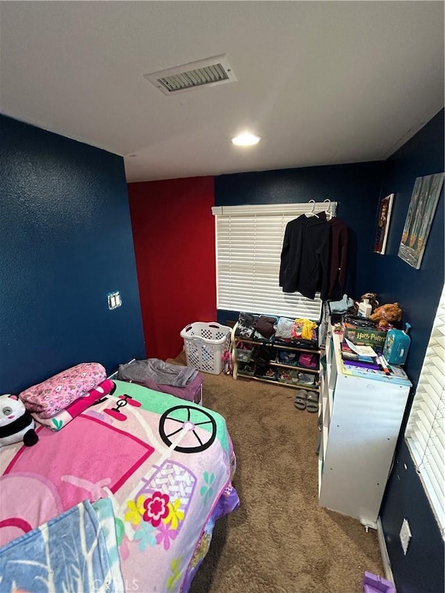 bedroom featuring carpet floors